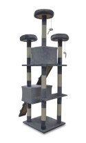 Drapak drzewko Legowisko Wieża dla Kota 170cm Jasnoszary ANIMEL
