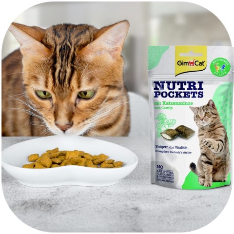 GimCat Nutri Pockets Catnip - kocie przysmaki z kocimiętką Gimdog / Gimcat
