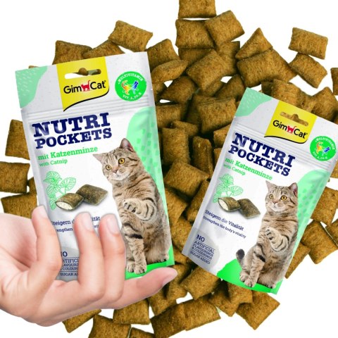 GimCat Nutri Pockets Catnip - kocie przysmaki z kocimiętką Gimdog / Gimcat