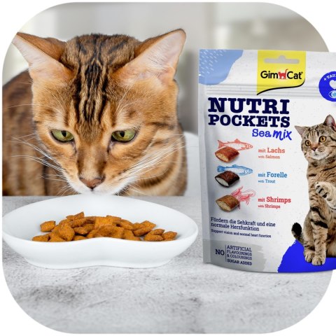 GimCat Nutri Pockets Sea MIX - kocie przysmaki na oczy i serce 150g Gimdog / Gimcat