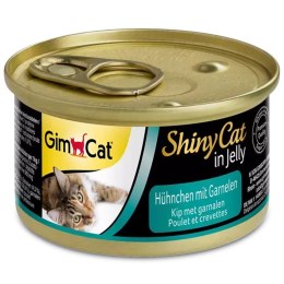 GimCat ShinyCat in Jelly - karma mięsna kurczak i krewetki 70g Gimdog / Gimcat
