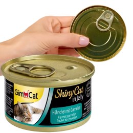 GimCat ShinyCat in Jelly - karma mięsna kurczak i krewetki 70g Gimdog / Gimcat