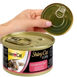 GimCat ShinyCat in Jelly - karma mięsna kurczak i raki 70g Gimdog / Gimcat