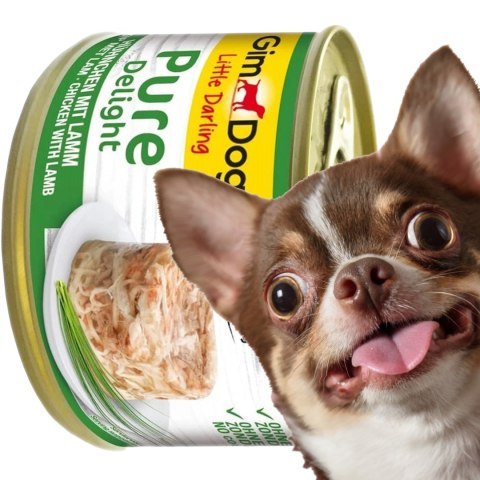 Gimdog Pure Delight 150g - karma dla małych psów kurczak i jagnięcina w galarecie Gimdog / Gimcat