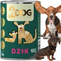 MOKRA KARMA DLA PSA 100% DZIK 400G MONOPROTEINOWA BEZZBOŻOWA HIPOALERGICZNA