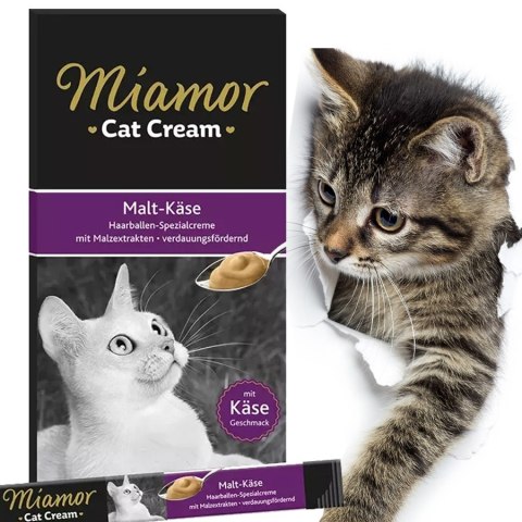 Miamor Cat Cream Anti-Hairball - paszteciki na kłaczki 6x15g Miamor