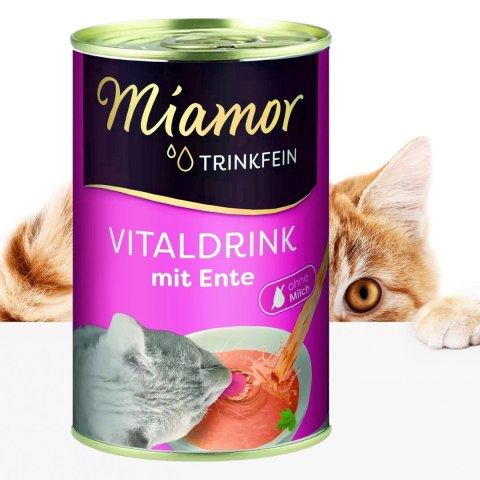 Miamor Vitaldrink mit Ente - kaczka zupka dla kotów 135ml Miamor