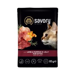 Savory Lamb & Pumpkin in Jelly for Kitten 85g - przysmak dla kotów Aquael