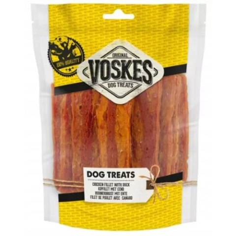 Voskes Chicken Fillet Strips With Lamb - suszone mięso dla psa z kurczak z jagnięciną 400g Voskes