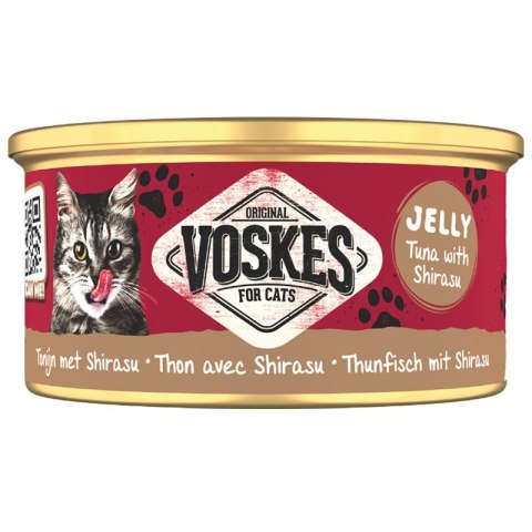 Voskes Tuna With Shirasu - tuńczyk z sardelą mokra karma dla kota 85g Voskes