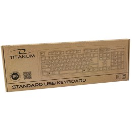 TK101BG Titanum klawiatura przewod. standardowa usb bg