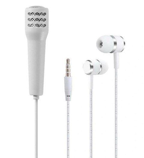 AG100C Mini mikrofon do telefonu silver